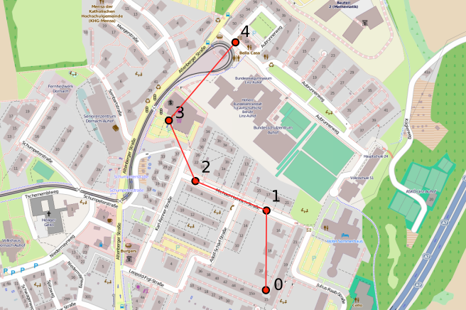 Reproduce GPS trace
